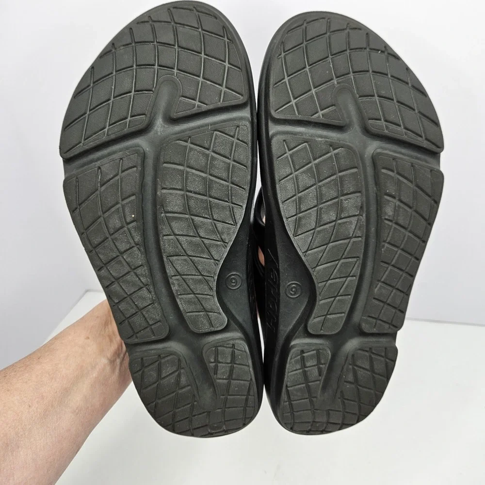 Under Armour Hurley Black Flip Flops Mens Size 9‎ Heel To Toe 11.5
